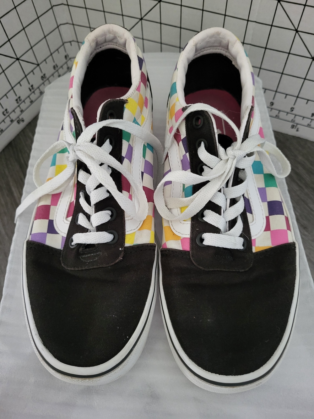Vans Checkerboard Lace-Up Sneakers